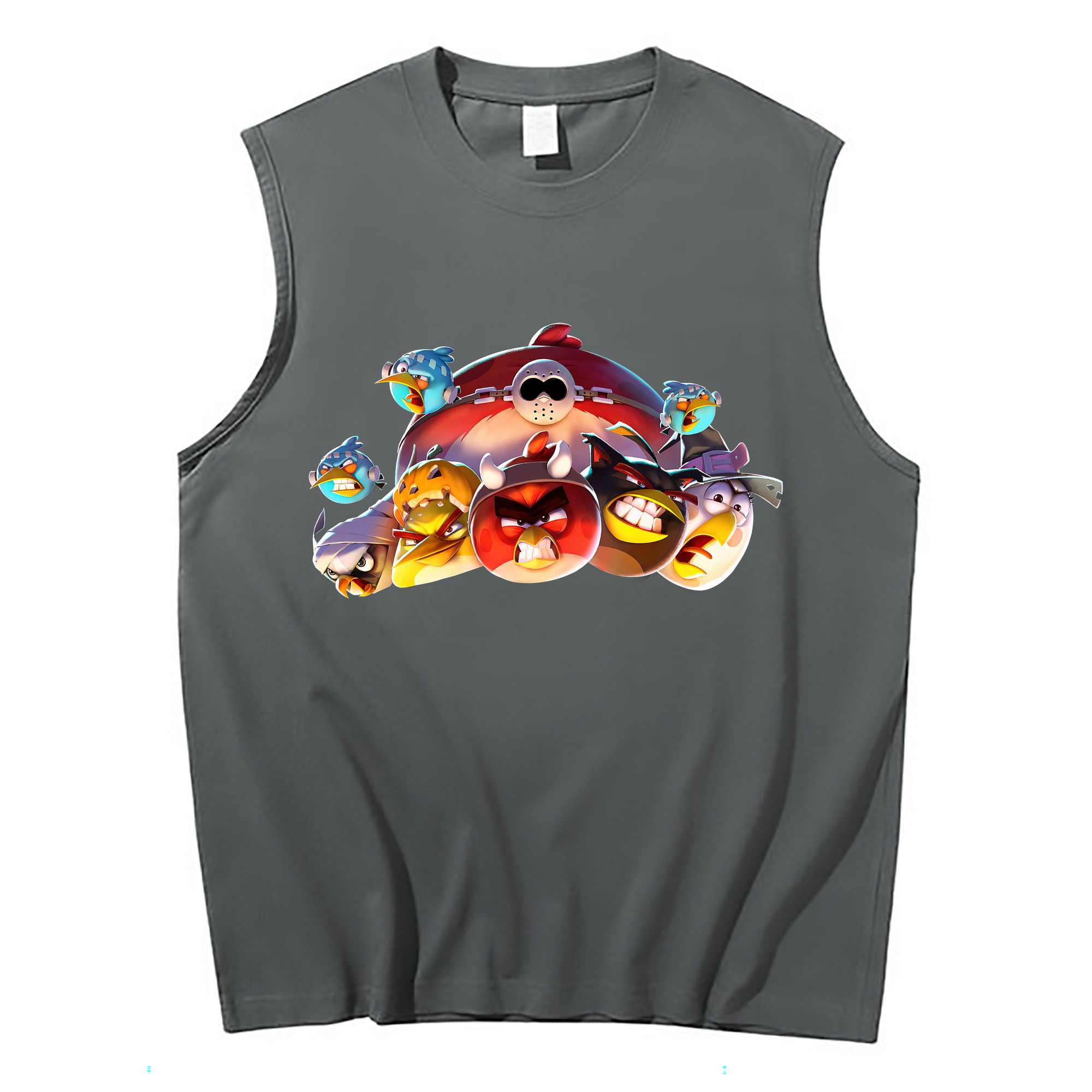 （画像用） Angry Birds アングリーバード コットン100％タンクトップ（フロントプリント）
